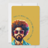 Mannelijke rewind 50e verjaardag Shindig Party Kaart (Achterkant)