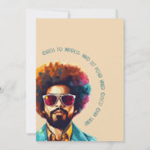 Mannelijke rewind 50e verjaardag Shindig Party Kaart (Achterkant)