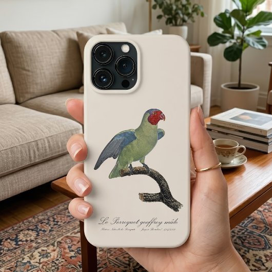 Mannelijke Roodwangparkiet, Geoffroyus geoffroyi Case-Mate iPhone Case