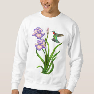 Mannelijke Ruby Throated Hummingbird op Iris Shirt