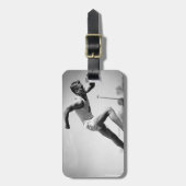Mannelijke Runner Bagagelabel (Voorkant verticaal)