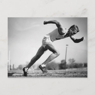 Mannelijke Runner Briefkaart