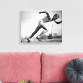 Mannelijke Runner Canvas Afdruk (Insitu (Woonkamer))
