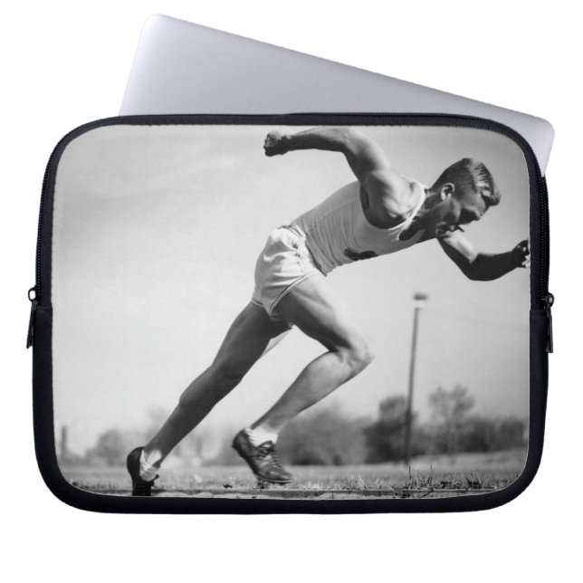 Mannelijke Runner Laptop Sleeve (Voorkant)