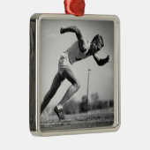 Mannelijke Runner Metalen Ornament (Rechts)