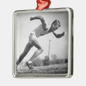 Mannelijke Runner Metalen Ornament (Links)