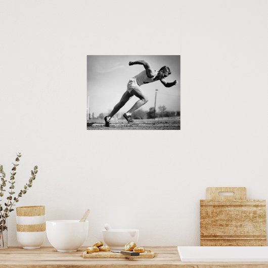 Mannelijke Runner Poster (Keuken)