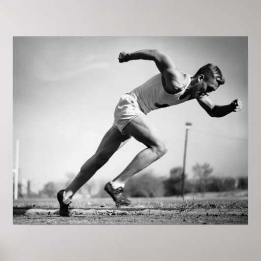 Mannelijke Runner Poster (Voorkant)