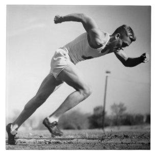 Mannelijke Runner Tegeltje
