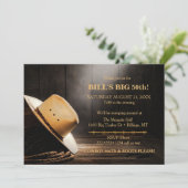 Mannelijke Rustieke Cowboy Pet Touw Hout Western Kaart (Staand voorkant)