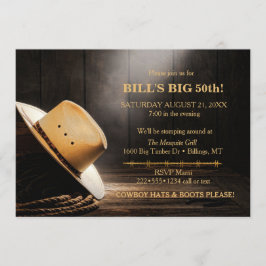 Mannelijke Rustieke Cowboyhoed Touw Hout Western Kaart