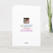 Mannelijke schoolbuschauffeur Dank u kaarten (Achterkant)