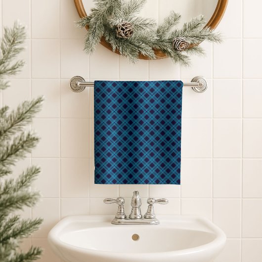 Mannelijke Schotse Handdoek Navy Blauwe Cadeau voo