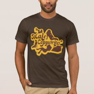 Mannelijke schrijfster T-shirt voor mannetjes die 