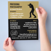 Mannelijke Silhouette, Fotograaf, Fotografie Hire Flyer (Hand)