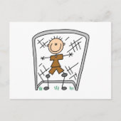 Mannelijke Soccer Goal Keeper T-shirts en cadeautj Briefkaart (Voorkant)