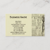 Mannelijke spieranatomie Schets door Leonardo da V Visitekaartje (Voorkant)