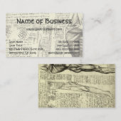 Mannelijke spieranatomie Schets door Leonardo da V Visitekaartje (Voorkant / Achterkant)