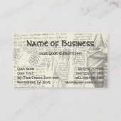 Mannelijke spieranatomie Schets door Leonardo da V Visitekaartje (Voorkant)