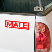 Mannelijke Stempel Bumpersticker (Op Truck)
