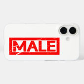 Mannelijke Stempel Case-Mate iPhone Case (Achterkant (horizontaal))