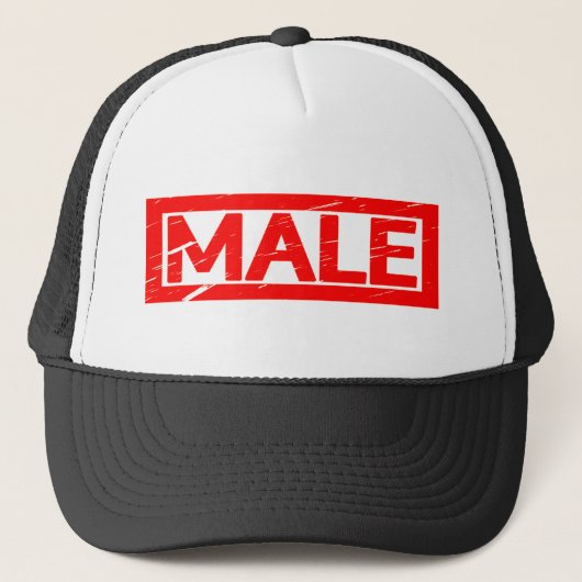 Mannelijke Stempel Trucker Pet (Voorkant)