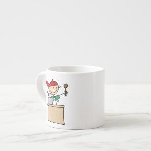 Mannelijke Stick Figure Kok Espresso Kop