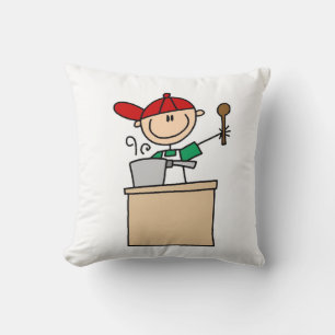 Mannelijke Stick Figure Kok Kussen