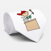 Mannelijke Stick Figure Kok Stropdas (Opgerold)