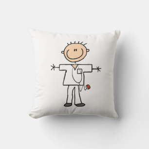 Mannelijke Stick Figure Verpleegkundige Kussen