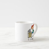 Mannelijke Stick Figure Web Surfer Espresso Kop (Voorkant rechts)