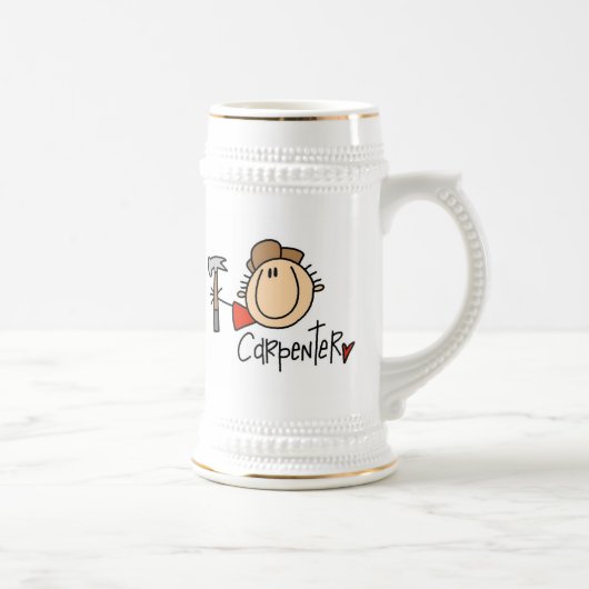 Mannelijke timmerman bierpul (Rechts)
