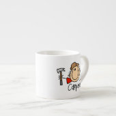Mannelijke timmerman espresso kop (Voorkant rechts)