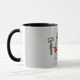 Mannelijke timmerman mok
