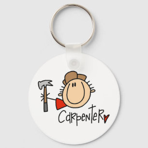 Mannelijke Timmerman Sleutelhanger