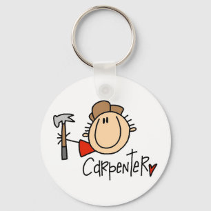 Mannelijke Timmerman Sleutelhanger