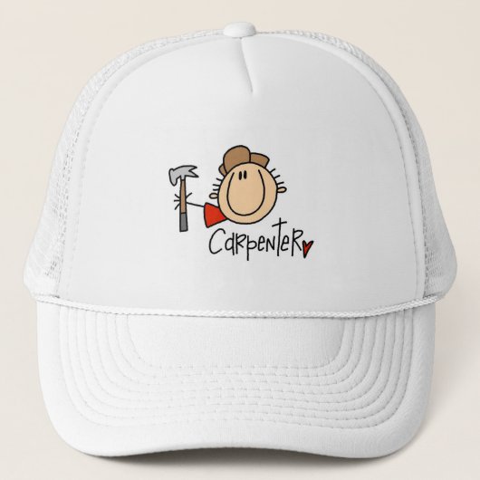 Mannelijke timmerman trucker pet (Voorkant)