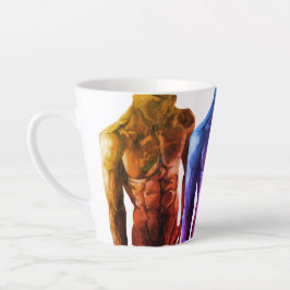 mannelijke torso tatoeage 2 koffiemok latte mok
