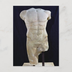 Mannelijke torso uit Miletus, c.480 BC Briefkaart