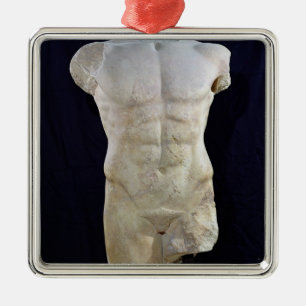Mannelijke torso uit Miletus, c.480 BC Metalen Ornament