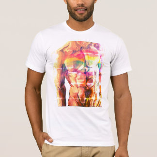 Mannelijke torso vlag 2 T-shirt