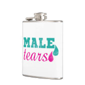 Mannelijke tranen Funny Pink en Blauwgroen Heupfles (Links)
