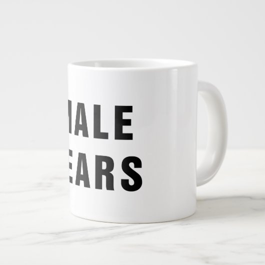 Mannelijke tranen Jumbo Mok (Voorkant rechts)