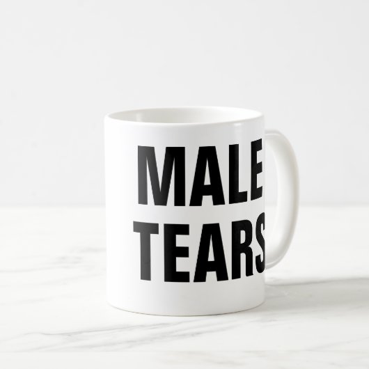 Mannelijke tranen koffiemok (Voorkant rechts)
