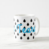 Mannelijke tranen koffiemok (Voorkant rechts)