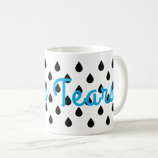 Mannelijke tranen koffiemok (Voorkant rechts)