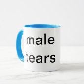 mannelijke tranen mok (Voorkant links)