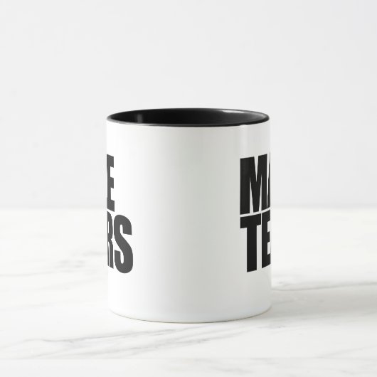 Mannelijke tranen mok (Midden)