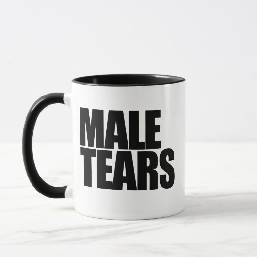 Mannelijke tranen mok (Links)