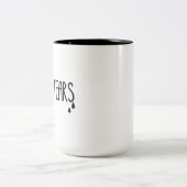 Mannelijke tranen tweekleurige koffiemok (Center)